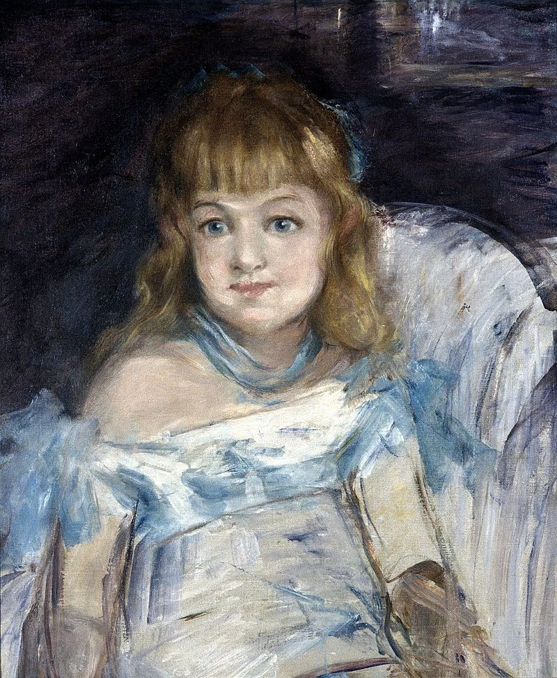  31-Édouard Manet, Bambina in poltrona, 1878 